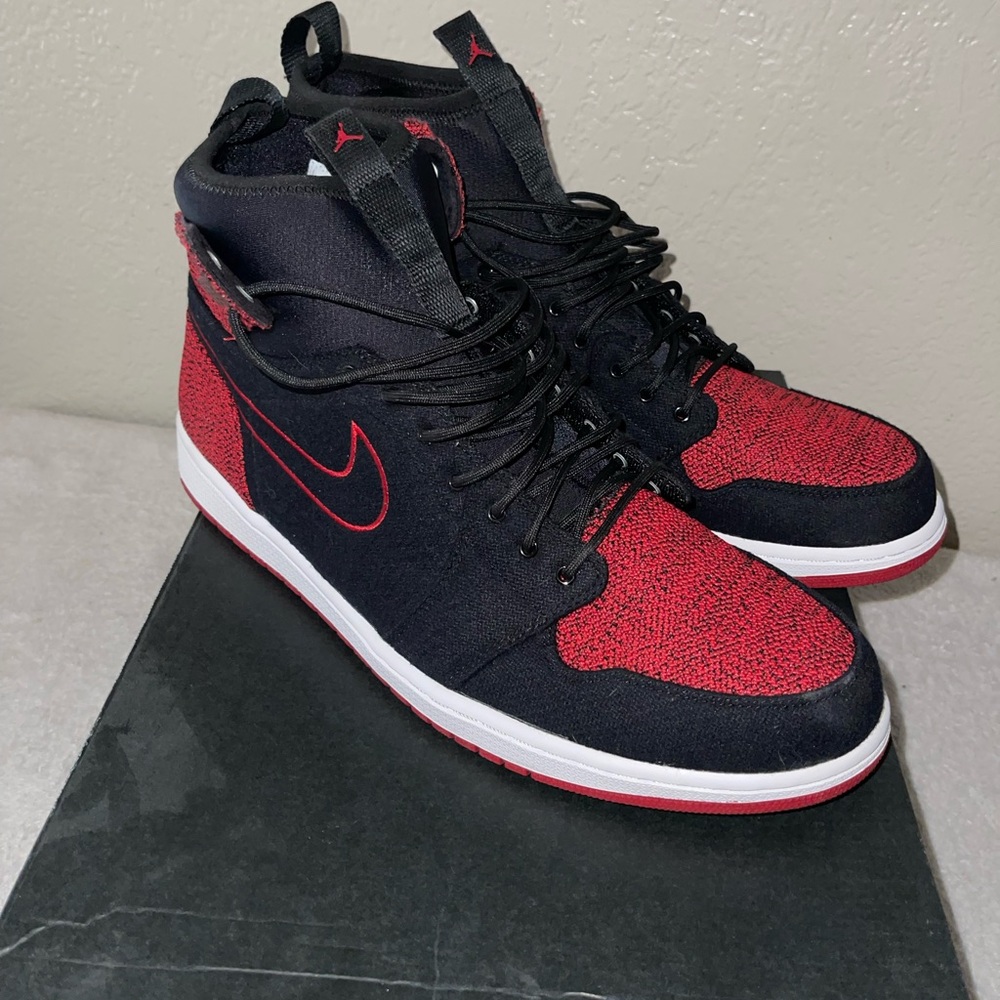 Nike Air Jordan 1 Retro Ultra High Black and Red Sneakers Iconic High-Top Design